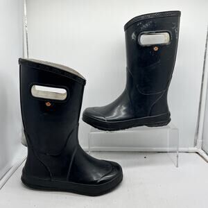 Bogs Boots Kids Youth 3 Rain Rubber Classic Black Pull On